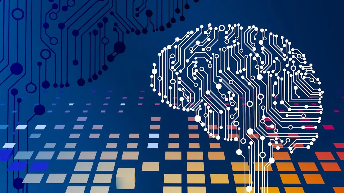 Ilustrasi abstrak teknologi AI