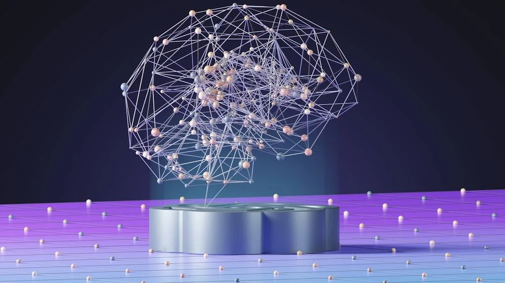 Abstract AI design visualization
