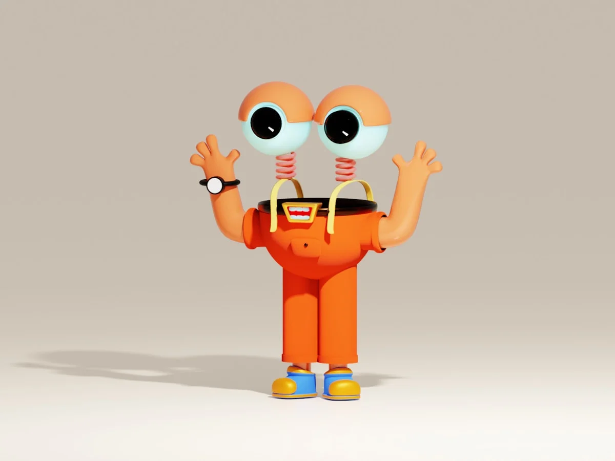Karakter 3D hasil sculpting digital yang jadi contoh hasil kerja artist 3D