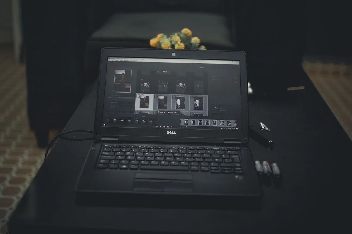 Photo editing workspace