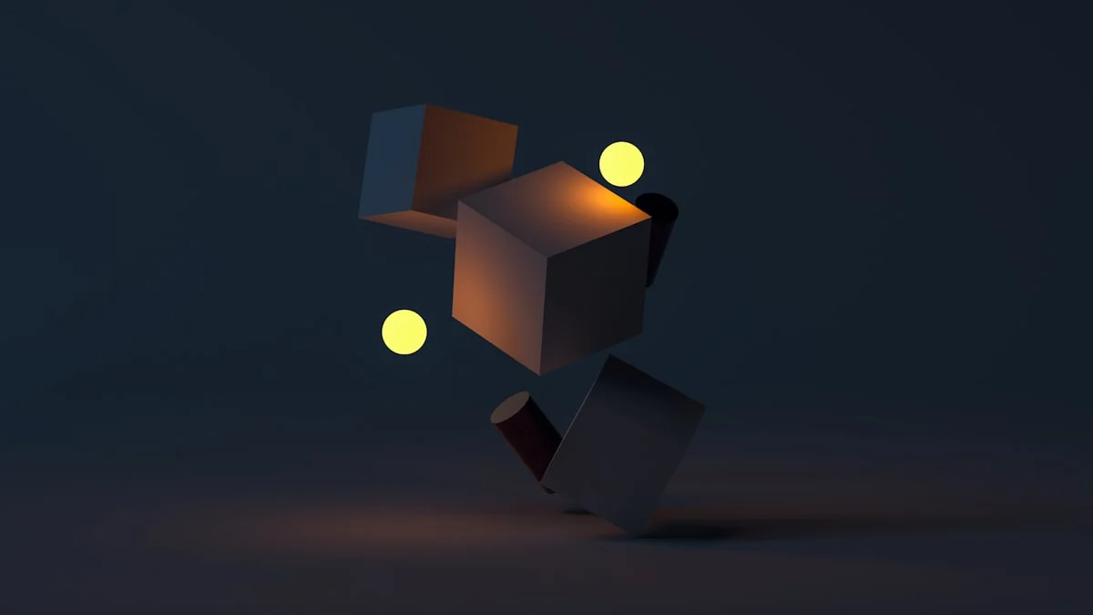 Ilustrasi abstract 3D render
