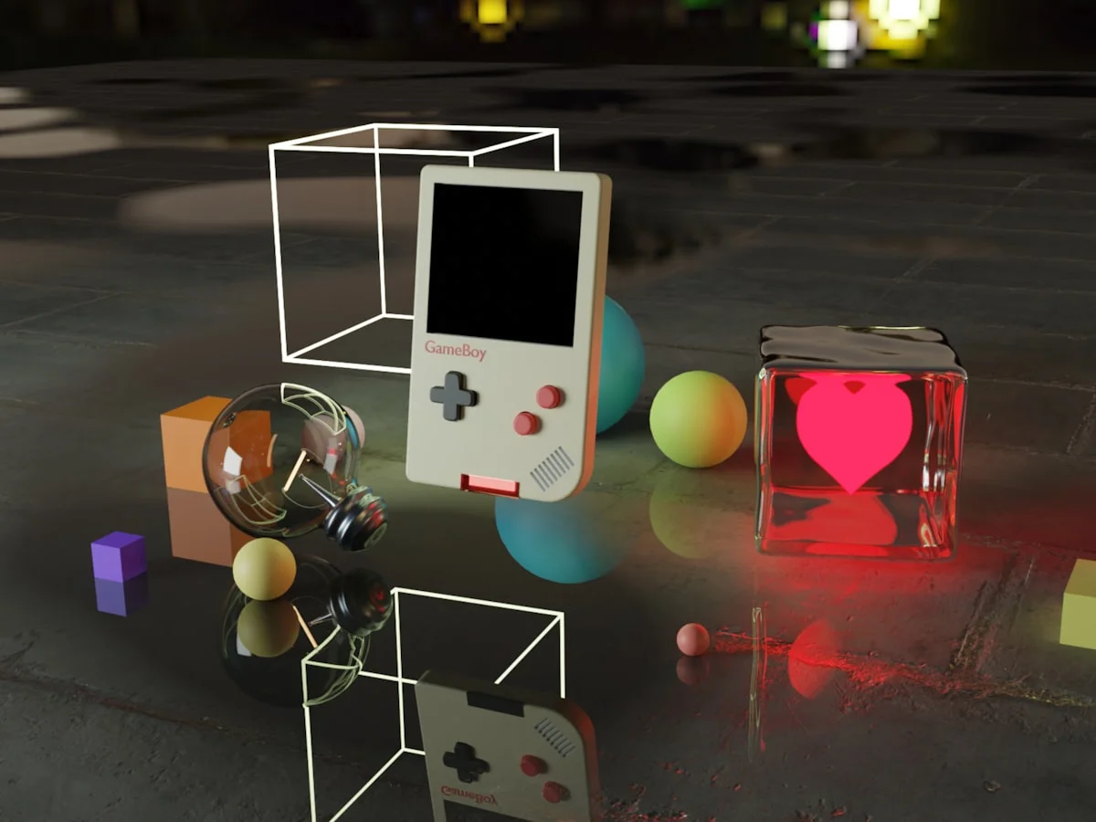 3D objects rendered in Blender